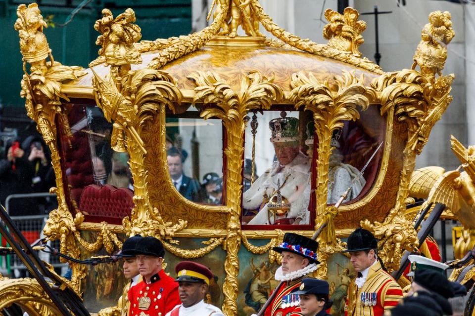 their majesties king charles iii and queen camilla coronation day