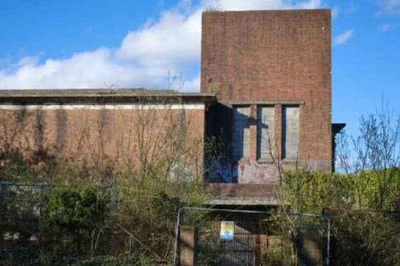 The baths building that included a canteen