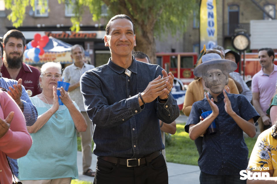 Terry Thomas (Michael Greyeyes) in Rutherford Falls