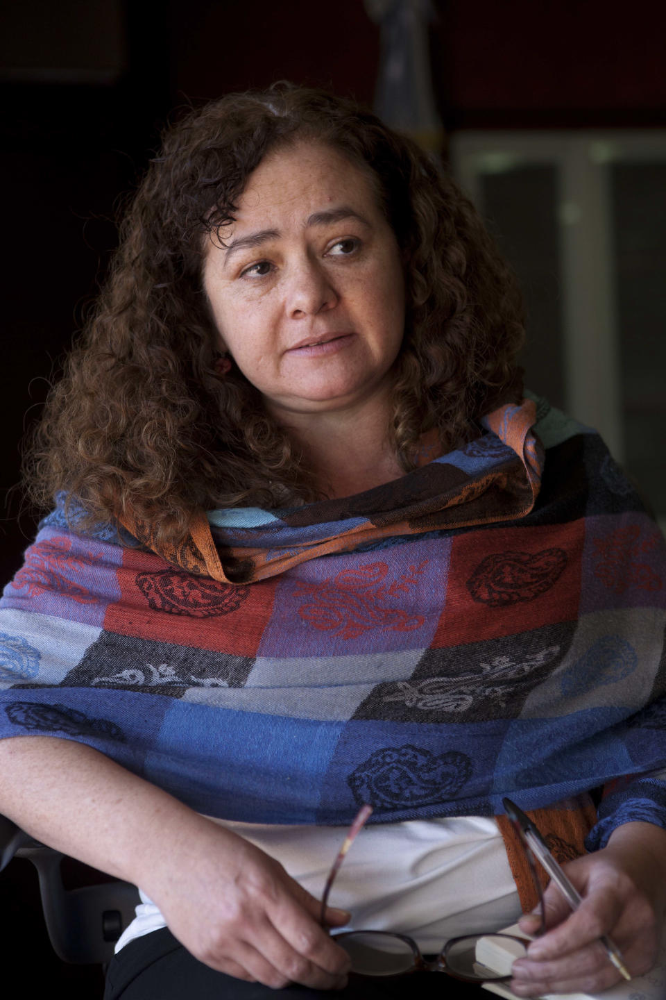 In this Dec. 17, 2012 photo, Guatemala's Attorney General Claudia Paz y Paz talks during an interview in Guatemala City. Human rights groups in Guatemala are protesting the Supreme Court's decision to oust the country's crusading attorney general seven months before her term was set to end. The Supreme Court ruled this week in favor of a lawyer who filed a petition that Paz y Paz be replaced in May because he argued that's what a law governing prosecutors dictates. (AP Photo/Moises Castillo)