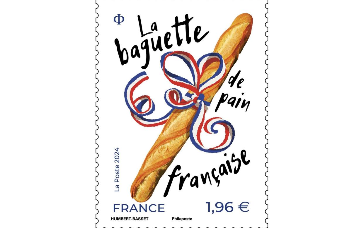 Baguette Stamp issued by the french post office La Poste