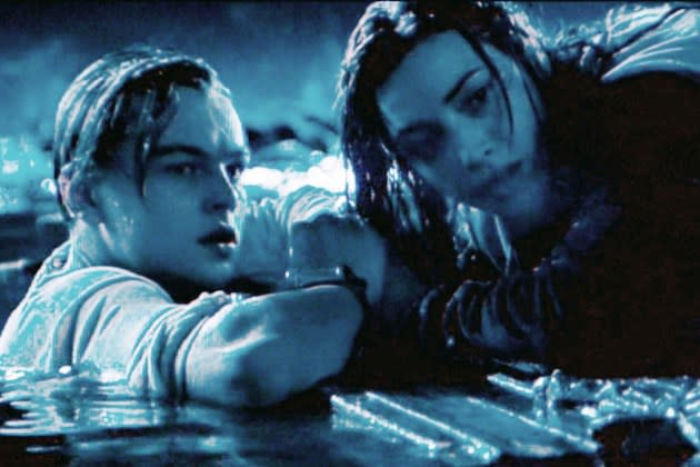 Leonardo DiCaprio as Jack and Kate Winslet as Rose in 'Titanic.' - Credit: CBS/Getty Images