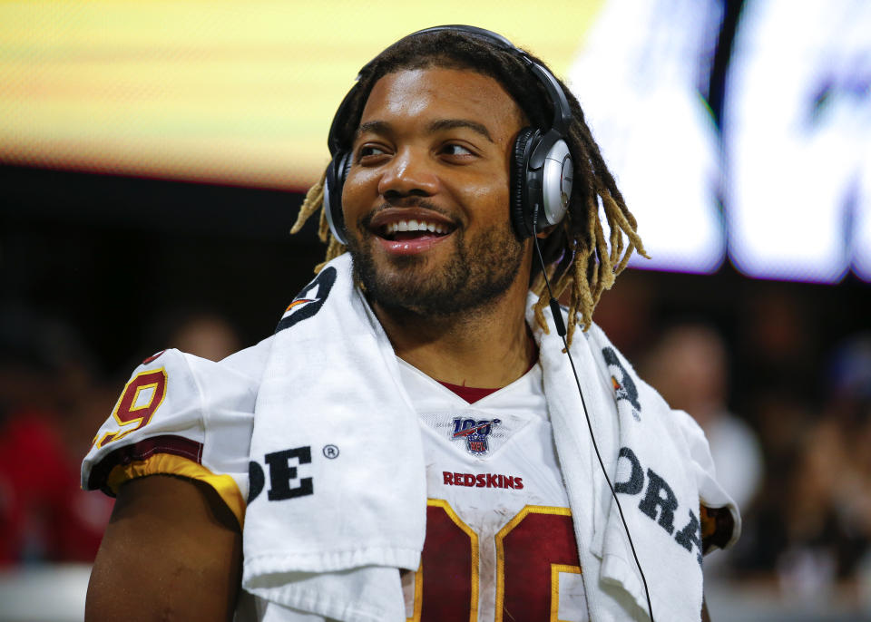 Derrius Guice rocked the house in Atlanta. Can it really carry over into the regular season for fantasy managers? (Photo by Todd Kirkland/Getty Images)