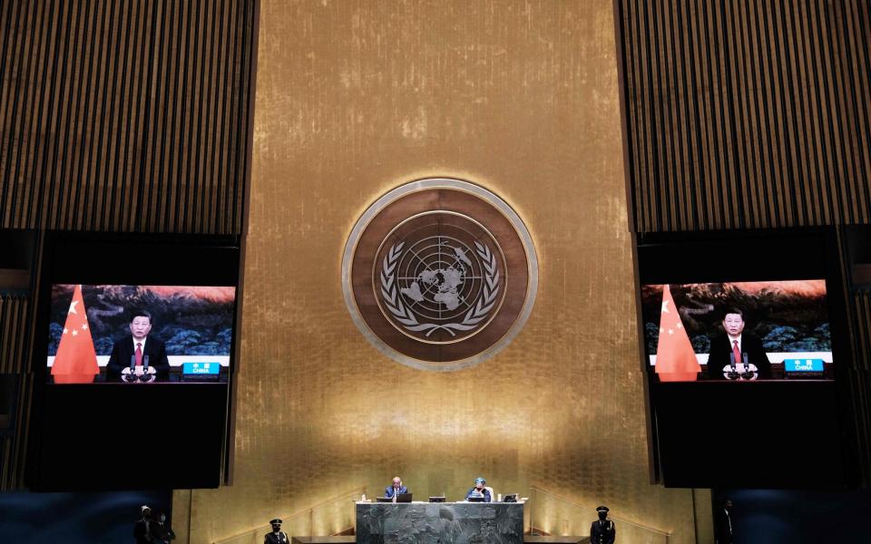 Xi Jinping virtually addresses the 76th Session of the UN General Assembly - AFP