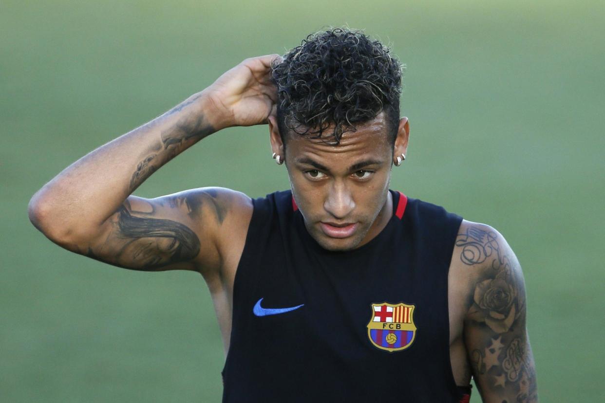 Record: PSG are reportedly prepared to smash the world-record transfer fee for Neymar: EPA