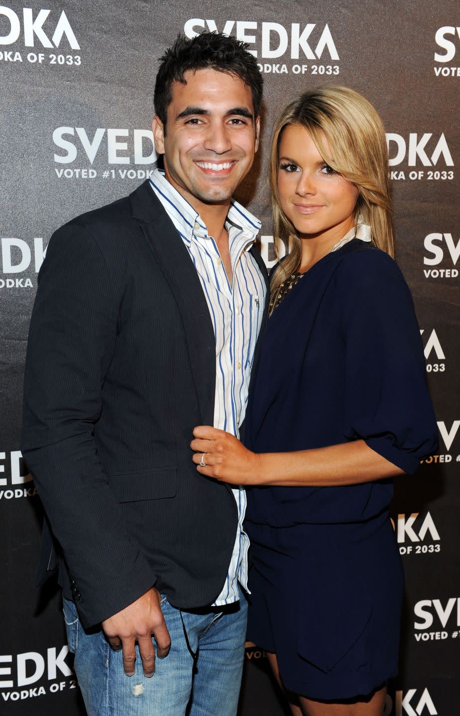 <p>Ali Fedotowsky and Roberto Martinez got engaged on the season six finale of <em>The Bachelorette</em>. Roberto proposed with a classy <a href="https://people.com/style/guess-the-bachelorette-couple-from-the-engagement-ring/?slide=666661#666661" rel="nofollow noopener" target="_blank" data-ylk="slk:Asscher-cut ring valued at $50,000;elm:context_link;itc:0;sec:content-canvas" class="link ">Asscher-cut ring valued at $50,000</a>. After 18 months and many wedding postponements, the couple <a href="https://people.com/archive/cover-story-the-bachelorettes-ali-fedotowsky-why-i-walked-away-vol-76-no-24/" rel="nofollow noopener" target="_blank" data-ylk="slk:broke off their engagement;elm:context_link;itc:0;sec:content-canvas" class="link ">broke off their engagement</a> and ended their relationship.</p>