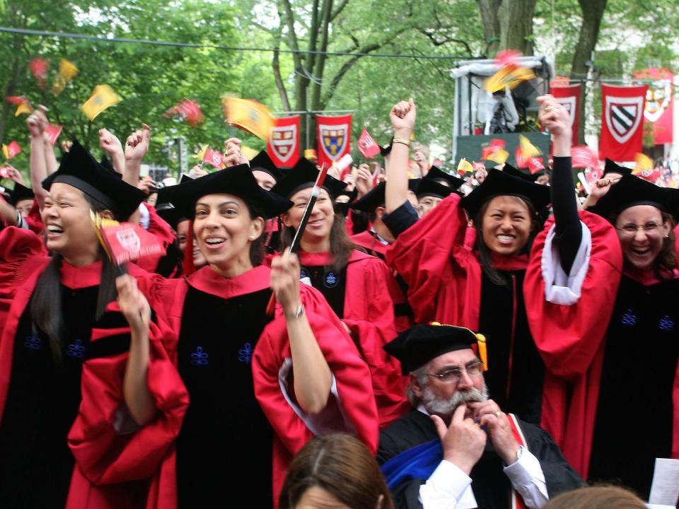 harvard students graduation