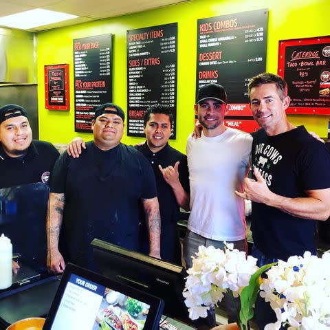 <p>Caleb Walker Instagram</p> Cody Walker shows his support for Caleb Walker's business Chronic Tacos