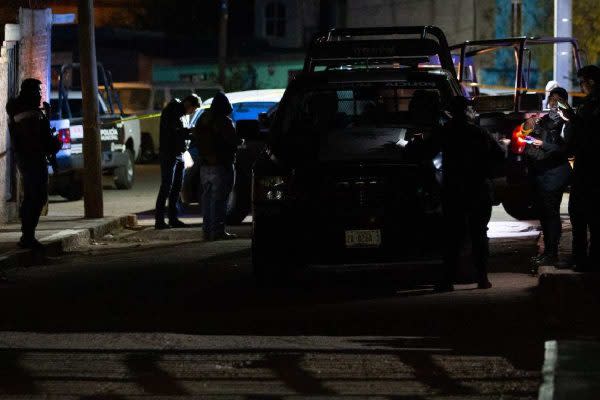 Operativo de fuerzas de seguridad tras balacera que dejó muertos.