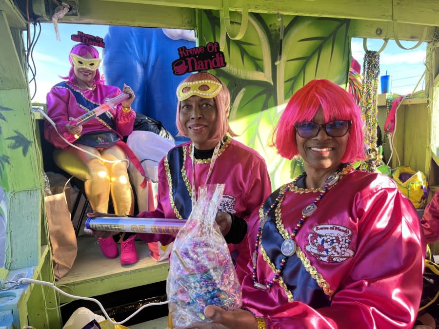 Krewe of Nandi on Wednesday, Feb. 8, 2024. (WGNO/Kenny Lopez)