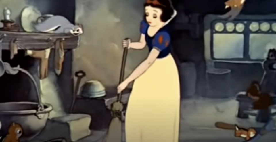 snow white sweeping