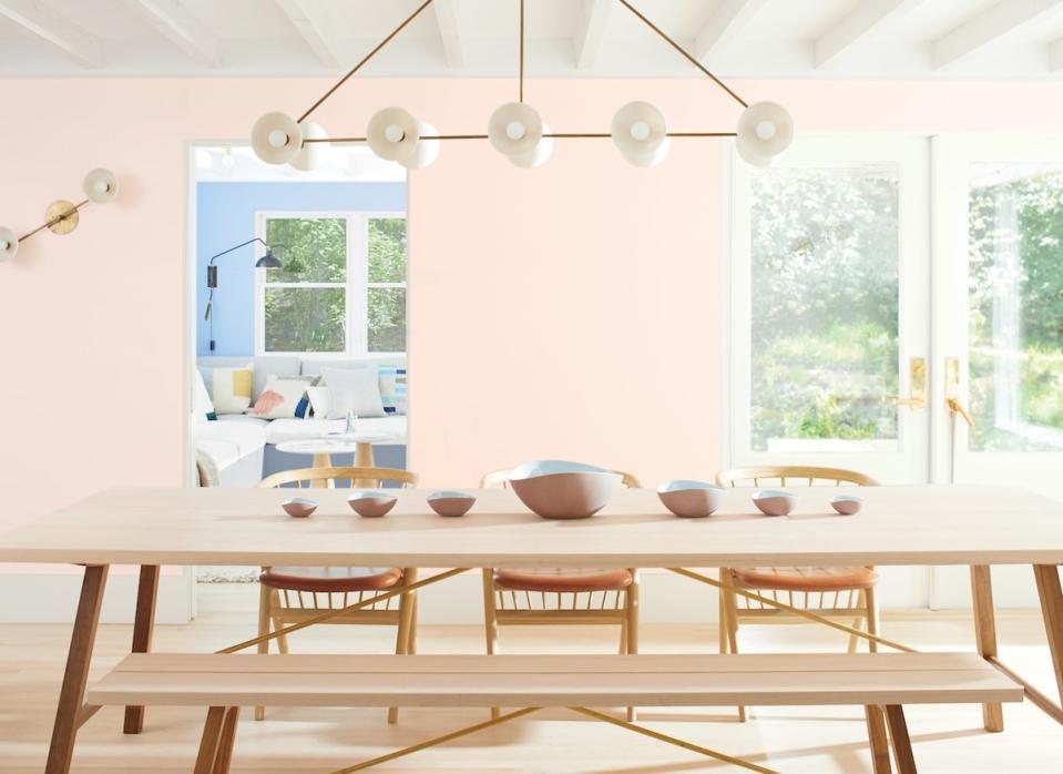 A Rosy Dining Room