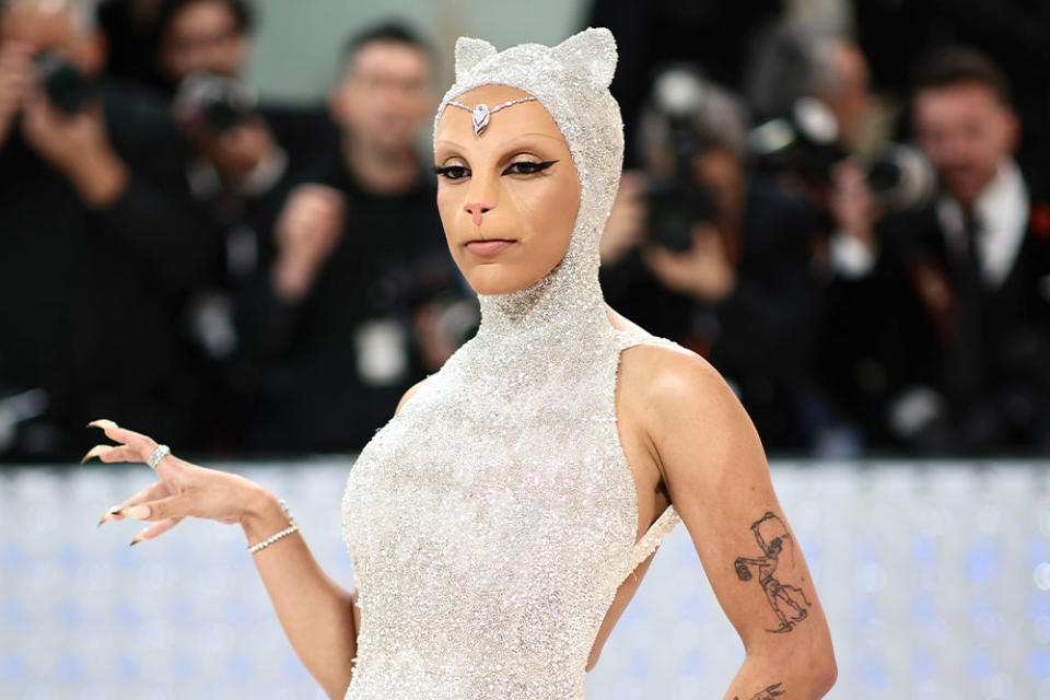 Doja Cat as Choupette the Cat at the 2023 Met Gala