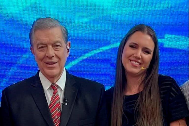 Agostina Biasatti y su abuelo Santo, en pantalla