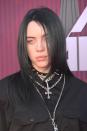 <p>Billie ditched the color and went for a jet black hue that she sported while attending the 2019 iHeart Radio Music Awards. </p>