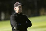 Pacific Investment Management (PIMCO) founder and co-chief investment officer Bill Gross plays golf on the first hole at Pebble Beach Golf Links before the start of the AT&T Pebble Beach Pro-Am in Pebble Beach, California, February 8, 2012 file photo. REUTERS/Robert Galbraith