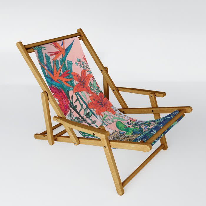 Floral Still Life Sling Chair