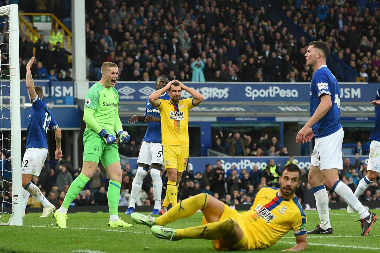 Goal drought: Palace have scored one goal in four premier League matches: AFP/Getty Images