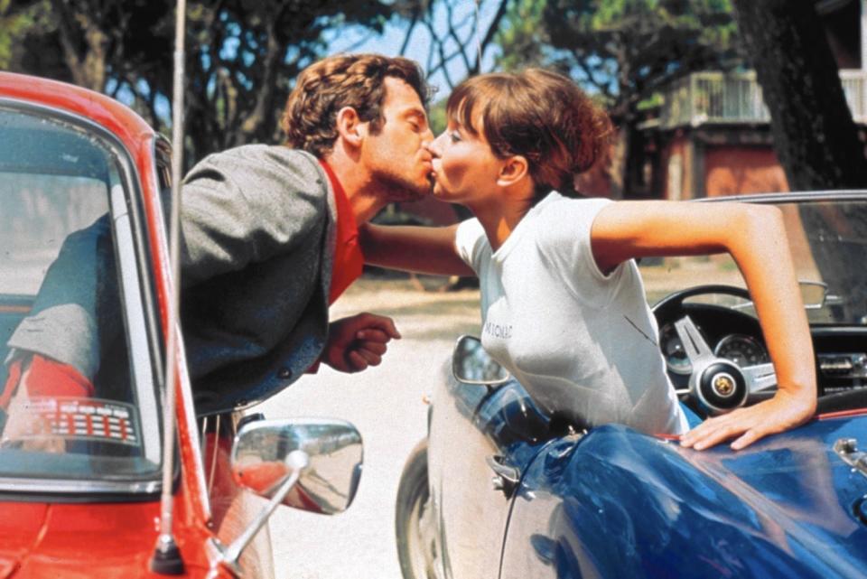 Jean-Paul Belmondo and Anna Karina in Jean-Luc Godard's "Pierrot le Fou."