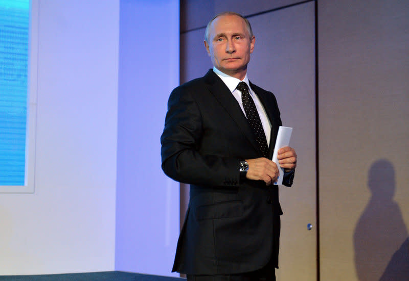 Russian President Vladimir Putin attends the annual VTB Capital 