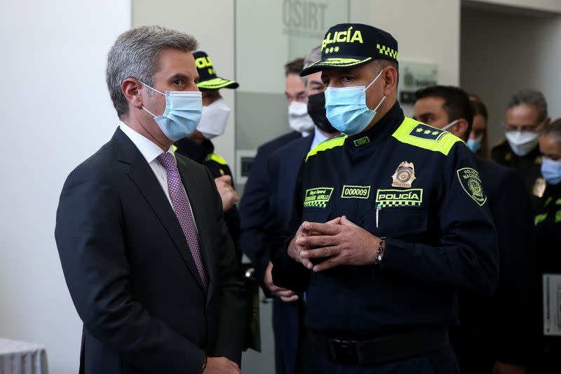 Launch of a new strategy for environmental protection at the DIJIN Cyber Center, in Bogota