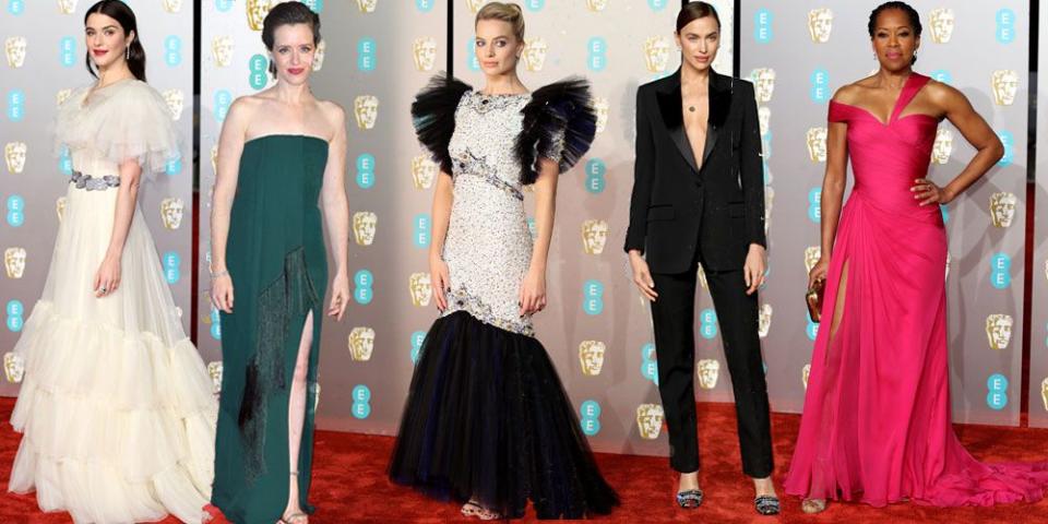 <p>The 2019 BAFTA Film Awards was a glamorous affair, with the likes of Margot Robbie, Rachel Weisz and of course the <a rel="nofollow noopener" href="https://www.cosmopolitan.com/uk/fashion/a26274530/kate-middleton-baftas-2019-dress/" target="_blank" data-ylk="slk:Duchess of Cambridge;elm:context_link;itc:0;sec:content-canvas" class="link ">Duchess of Cambridge</a> gracing the red carpet in some of the most stunning gowns we've seen at awards shows so far this year.</p><p>See all the best dresses worn on the night right here...</p>