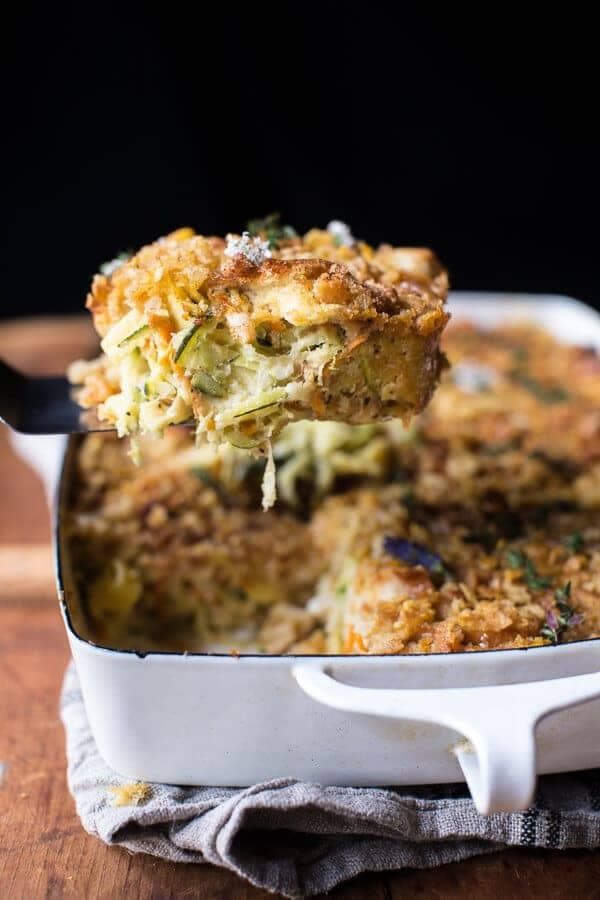 Chicken and Zucchini Noodle Casserole