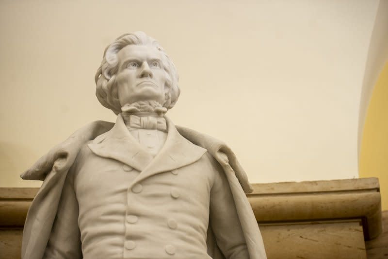 On December 28, 1832, John Calhoun, at odds with U.S. President Andrew Jackson, became the first U.S. vice president to resign. File Photo by Bonnie Cash/UPI