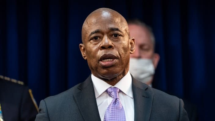 New York City Mayor Eric Adams has revived a controversial NYPD gun crime task force that was disbanded in 2020 over public outcry about racial discrimination and police brutality. (Photo: Lev Radin/Getty Images)