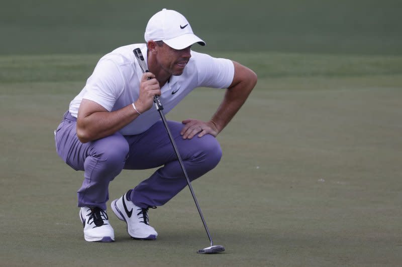 Golfer Rory McIlroy is expected to contend for the 2024 PGA Championship title this weekend in Louisville, Ky. File Photo by Tannen Maury/UPI