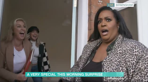 Alison Hammond is surprised on This Morning (Photo: ITV)