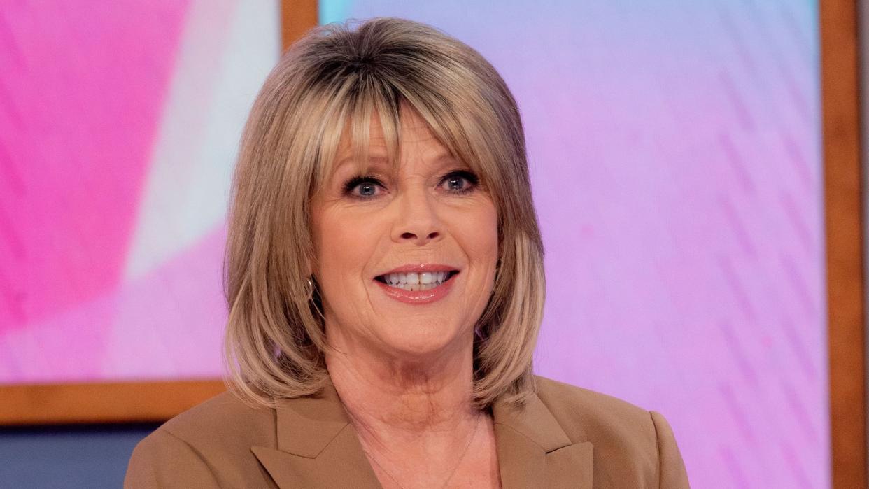 Ruth Langsford in a brown blazer