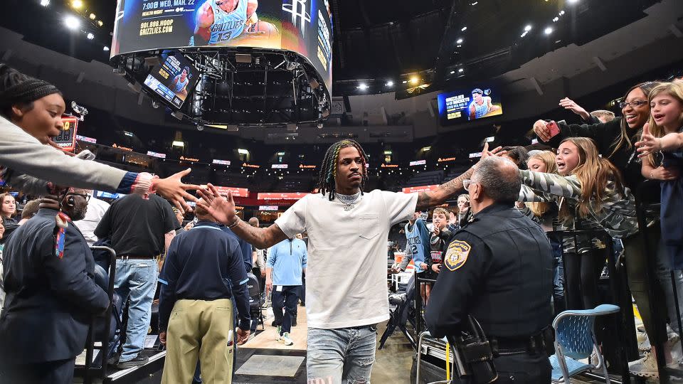 It's the second time Ja Morant has been suspended for appearing to show a gun during a livestream. - Justin Ford/Getty Images