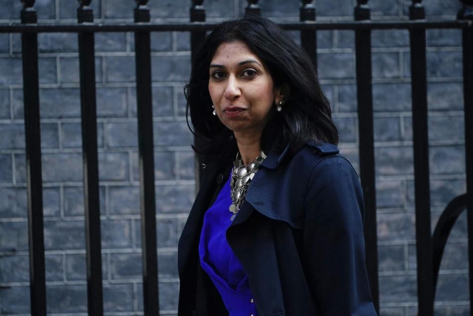 Home Secretary Suella Braverman has been vocal about pushing to leave the ECHR (Aaron Chown/PA)
