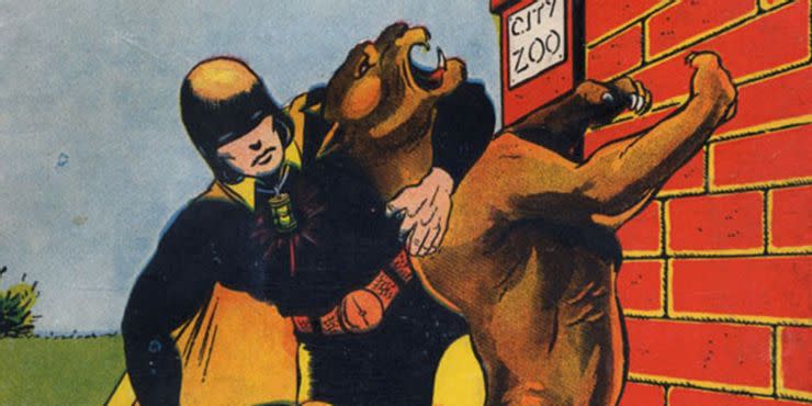 The original 1940s Hourman, Rex Tyler, in Adventure Comics.