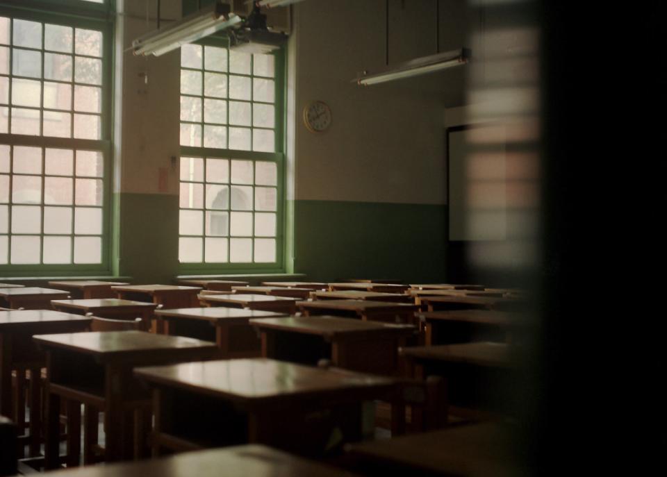 An empty classroom