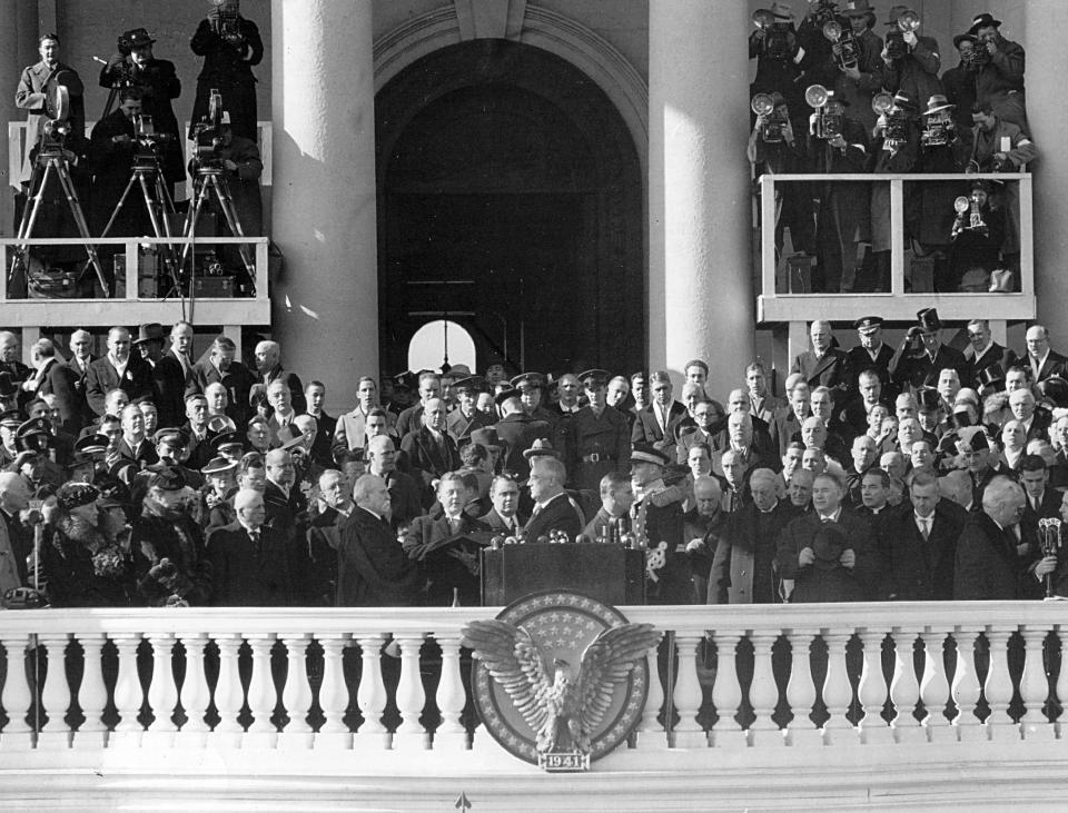 Franklin D. Roosevelt's third inauguration in 1941.