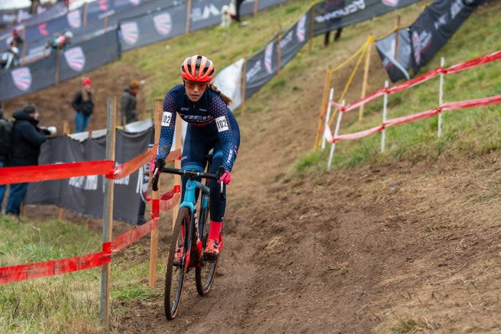 <span class="article__caption">Madigan Munro won the women U23 title at the 2022 cyclocross national championship</span>