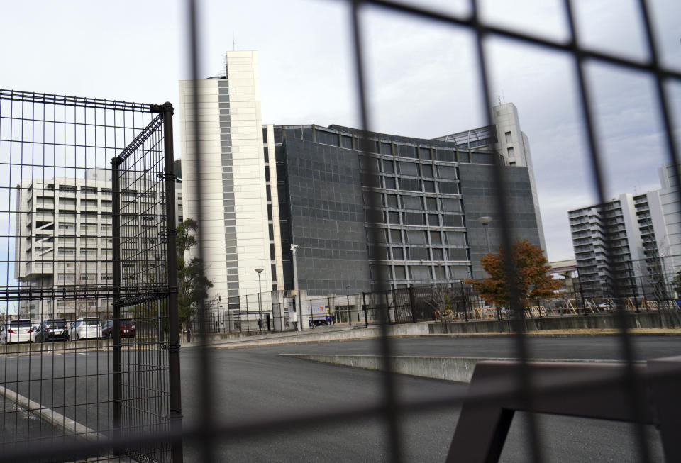 Tokyo Detention Center, where former Nissan chairman Carlos Ghosn is being detained, stands in Tokyo Monday, Dec. 10, 2018. Tokyo prosecutors say Ghosn, who was arrested on Nov. 19, is suspected of underreporting income by 5 billion yen ($44 million) over five years. Japanese media are reporting that the government Securities and Exchange Surveillance Commission is accusing Nissan as a company, along with Ghosn and another executive, of underreporting income. (AP Photo/Eugene Hoshiko)