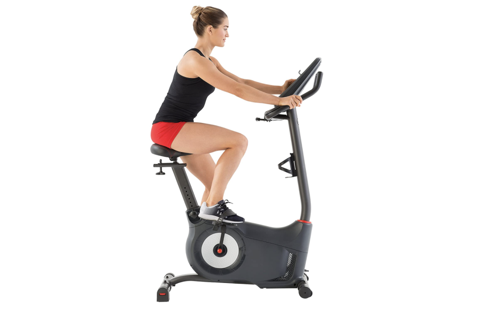 This exercise bike offers Bluetooth connectivity and 25 resistance levels, so you'll have plenty  of chances to build a dynamic workout.