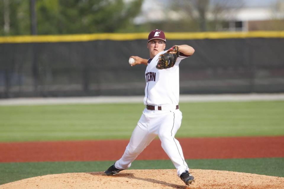 Matt Harris was 12-17 with a 6.37 ERA and four saves in four seasons at Eastern Kentucky.