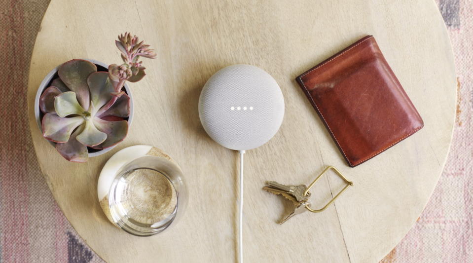 The Google Nest Mini has the basics you'd need for a smart speaker at less than $25.