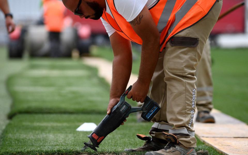 The pitch will be dug up again later this summer - AFP VIA GETTY IMAGES