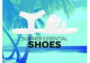 <p>15 Summer Essential Shoes</p><p>Keep your feet off the burning sand in these cool shoes.</p>