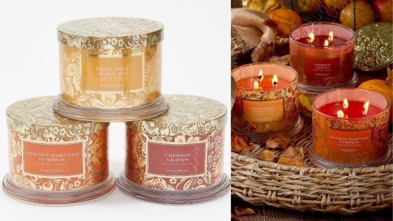 The perfect fall-themed home is stocked with yummy scented candles.