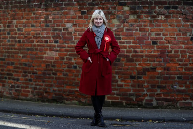 Rosie Duffield, the Labour Party candidate for Canterbury, poses for a photograph in Canterbury