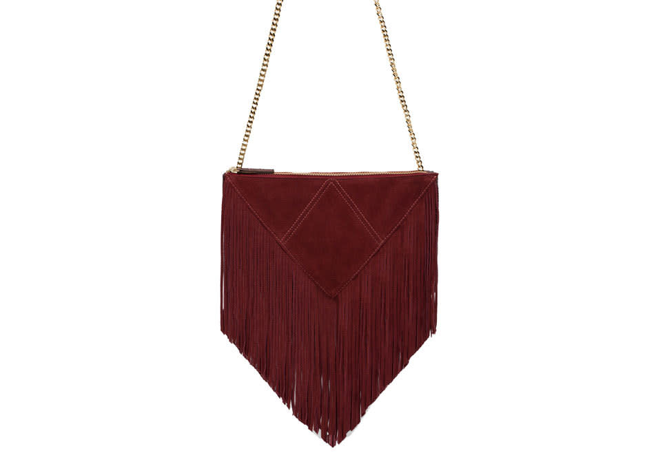 Zara Fringed Messenger Bag, $70, zara.com