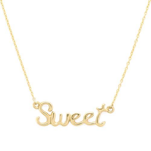 23) Delicacies Yellow Gold Plated Sweet Necklace
