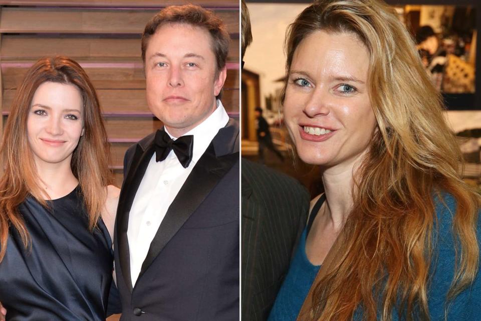 WEST HOLLYWOOD, CA - MARCH 02: Actress Talulah Riley (L) and CEO of Tesla Motors Elon Musk attend the 2014 Vanity Fair Oscar Party hosted by Graydon Carter on March 2, 2014 in West Hollywood, California. (Photo by Alberto E. Rodriguez/WireImage) LOS ANGELES, CA - DECEMBER 11: Matt Petersen, Sustainability Chief City of Los Angeles (L) and Justine Musk (R) pose at the Annenberg Space for Photography Opening Reception for "Sink or Swim: Designing for a Sea Change" at the Annenberg Space for Photography on December 11, 2014, in Los Angeles, California. (Photo by Ryan Miller/Getty Images)