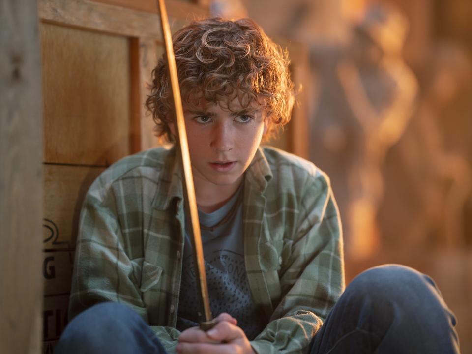 Walker Scobell as Percy Jackson in "Percy Jackson and the Olympians"
